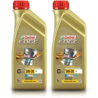 2x 1 L = 2 Liter Castrol Edge Fluid Titanium 5W-30 C3 Motoröl