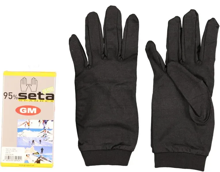 GM Unterhandschuh Seide - Black - 2XS