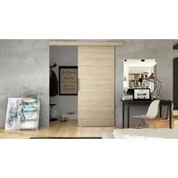 Schwebetür Rubi I Praktisch Modern Stil Haustür Farbauswahl Stilvoll Zimmertüren - Sonoma Eiche