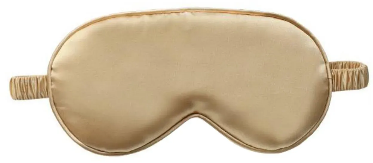 Star Home Seiden Schlafmaske Schlafmaske 20x9 cm - beige