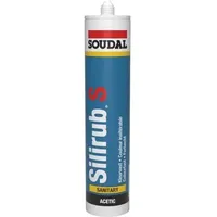 SOUDAL SILIRUB S Sanitärdicht- masse 300ml schwarz