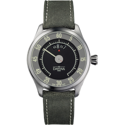 Davosa Pilot Newton Speedometer Automatic 161.587.25 - grau,schwarz,weiße Ziernaht - 44mm