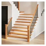 vidaXL Treppenstufen 2 Stk. 110x25x2 cm Massivholz Eiche