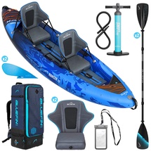 Bluefin SUP Bluefin Ranger Aufpumpbares Kajak, aufpumpbares 2-Personen-Kajak, aufpumpbare Kanu-Alternative