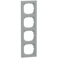 Merten Rahmen 4fach aluminium,