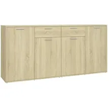 vidaXL Sideboard 160 x 75 x 36 cm Beige / Braun