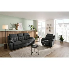 OTTO home Relaxsessel Lannilis Webstoff 97 x 100 x 92 cm Grau elektrisch