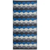Beliani Outdoor Teppich grau-blau 90x180 cm