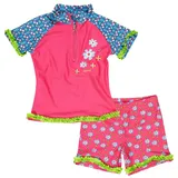 Playshoes zweiteilig Schwimmshirt Badeshorts Badebekleidung Unisex Kinder,Blumen,86-92