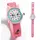 Djeco Katze 30 mm Analoguhr Rosa