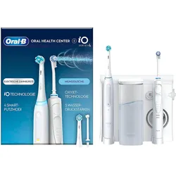 ORAL-B Health Center Reinigungssystem OxyJet Munddusche + iO4 elektrische Zahnbürste