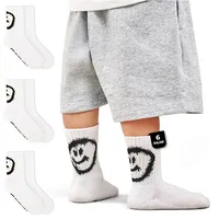 Von Jungfeld Tennissocken 6er Set Smiley Weiß 31-34