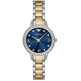 Emporio Armani Uhr für Damen Cleo Quarz/3 Zeigerwerk 32 mm Gehäusegröße mit einem Edelstahlarmband AR11576