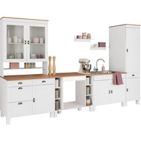 Home Affaire Küchenzeile »Oslo«, Breite 350 cm, in 2 Tiefen, ohne E-Geräte, weiß