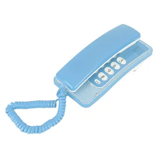 Telefon Retro mit Kabel,Heimtelefone mit Kabel, Haustelefon mit Kabel, Festnetztelefone, Wandmontage, Festnetztelefon-Verlängerung, Keine Anrufer-ID, Heimtelefon für Hotelfamilie (weiß) (Blue)