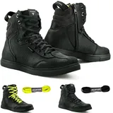 SHIMA Rebel Wasserdichte Motorradschuhe (Schwarz,