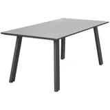 dasmöbelwerk Gartentisch Esstisch Terrassentisch Gartentisch Denver Glaskeramik Beton Optik grau
