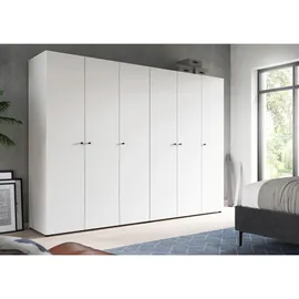 Livetastic Drehtürenschrank Darwin 240 x 176 x 51 cm Weiß