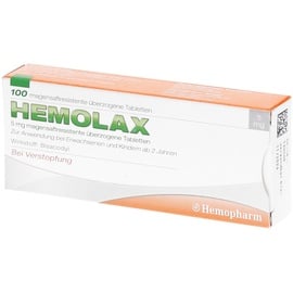 Hemopharm Hemolax 5 mg magensaftresistente überzogene Tabletten