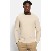 Olymp Rundhalspullover Beige XL