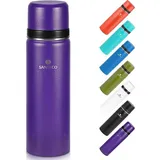 Siehe Bilder Thermoskanne Edelstahl 1l 500ml Isolierflasche Trinkbecher 24H Kalt