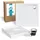 Calmwaters Komplettset 90 x 90 x 2,5 cm mit Wannenträger Ablaufgarnitur, bodengleiche Brausewanne Modern Select, flache Dusch...