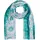Stylebreaker Schal mit Batik Muster Metallic, Aquagrün-Rosa | Gr.: onesize