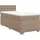 vidaXL Boxspringbett Matratze Cappuccino-Braun 180x200 cm Kunstleder