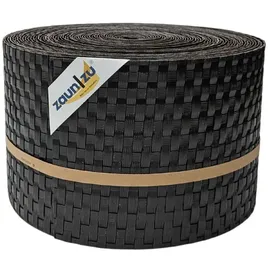 zaunzu® Sichtschutzstreifen 26 m Dunkelbraun Rattan