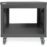 Digitus Universal 19-Zoll Equipment Rack 8HE mit Rollen schwarz
