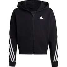 Adidas Future Icons 3-Streifen Kapuzenjacke Black / White 128