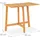 Relaxdays Klapptisch 84 x 73 x 50 cm Braun
