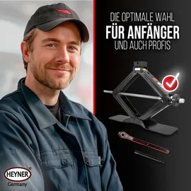 Heyner Wagenheber Stahl schwarz 2t