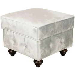 Polsterhocker HOME AFFAIRE "MENDITTE", beige (creme), B:55cm H:46cm T:55cm, 100% Polyester, Hocker