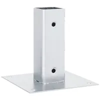 vidaXL Zaunpfosten 46 x 46 mm Silber/Stahl