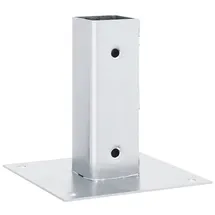 vidaXL Zaunpfosten 46 x 46 mm Silber/Stahl