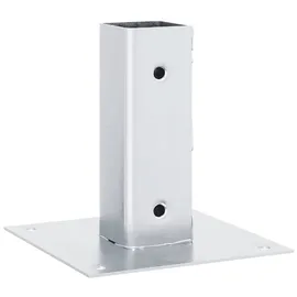 vidaXL Zaunpfosten 46 x 46 mm Silber/Stahl