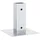 vidaXL Zaunpfosten 46 x 46 mm Silber/Stahl