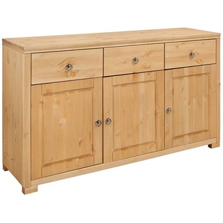 Landhaus Sideboard aus Kiefer massiv geölt 3-türig