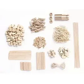 Folia Kreativbox Holz-Mix Bastelset 590 Teile