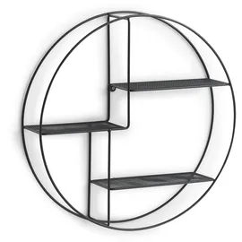 Zeller Wandregal 55 x 12 x 55 cm Schwarz