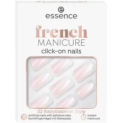 ESSENCE FRENCH manicure click-on artificial nails 12 u - Babyboomer