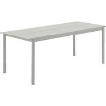 Muuto Linear Gartentisch 200 x 75 x 73 cm grau