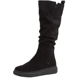 JANA Damen Stiefel 8-8-25660-29 H-Weite Freizeit Boots Schuhe mit hohem Schaft, Schwarz, 39 EU