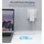 CHOETECH USB-C und USB-A GaN Fast Charger (65 W, 2 Ports), USB Ladegerät, Weiss