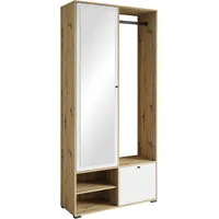 INOSIGN »DINO Kompaktgarderobe, Garderoben-Set DINO«, Mit Spiegel und Kleiderstange,