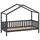 Vipack Hausbett Dallas 90 x 200 cm Kiefer massiv grau
