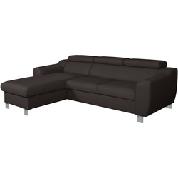 Ecksofa Aspen Leder Braun Dunkelbraun