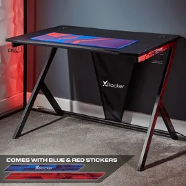 X Rocker Ocelot Gaming-Tisch Aluminium Carbon schwarz