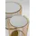 Kare DESIGN Beistelltisch Wire Double 87673 2er Set Glas Gold Messing